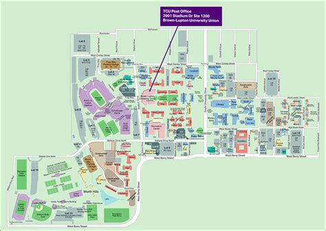 tcu address|tcu post office address.